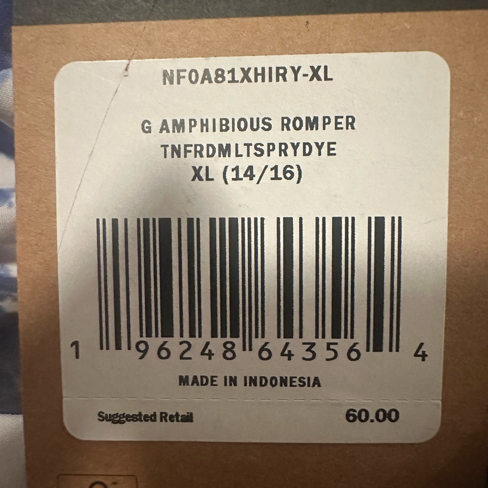 The North Face Girls Size XL (14/16) Amphibious Romper BRAND NEW Summer - Picture 2 of 3